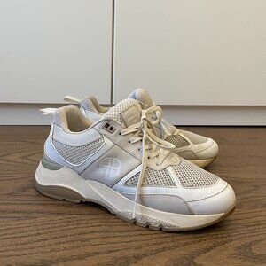 Anine Bing Dina Sneakers in White/Beige